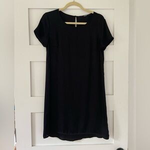 Quince Silk Black Mini Dress